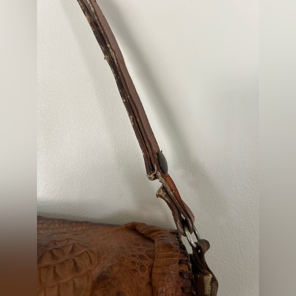 Vintage Mid-Century Alligator Genuine Gator Leather Purse Bag Taxidermy - Picture 4 of 16